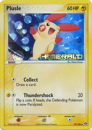 Plusle (39/106) (Stamped) [EX: Emerald] | Devastation Store