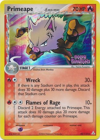 Primeape (50/110) (Delta Species) (Stamped) [EX: Holon Phantoms] | Devastation Store