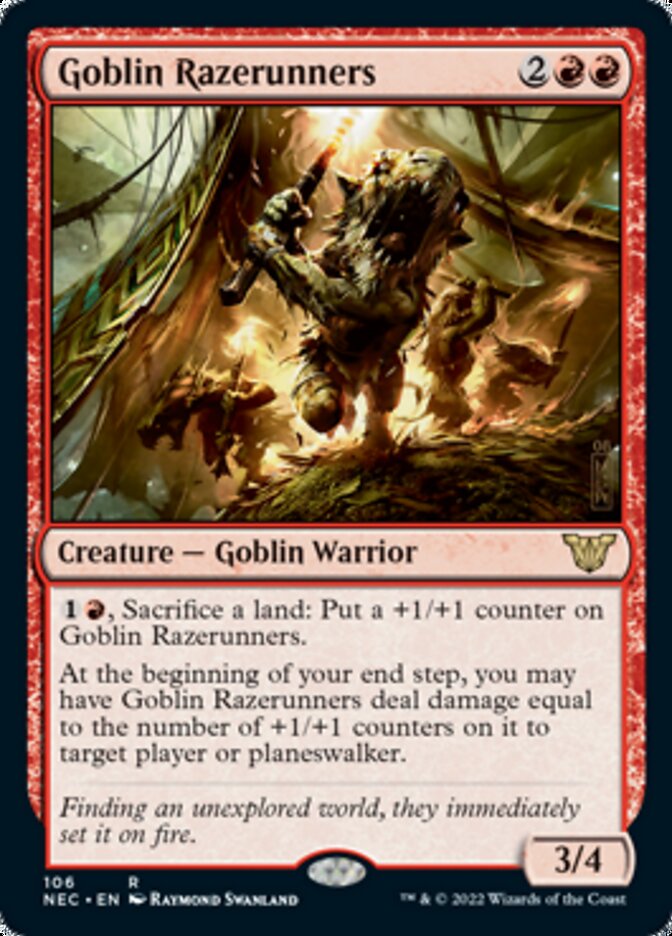 Goblin Razerunners [Kamigawa: Neon Dynasty Commander] | Devastation Store