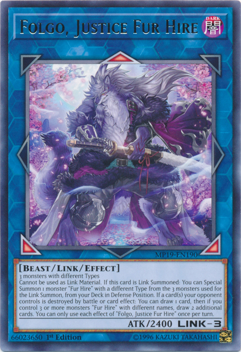 Folgo, Justice Fur Hire [MP19-EN190] Rare | Devastation Store