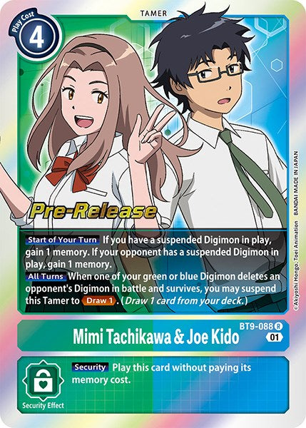 Mimi Tachikawa & Joe Kido [BT9-088] [X Record Pre-Release Promos] | Devastation Store