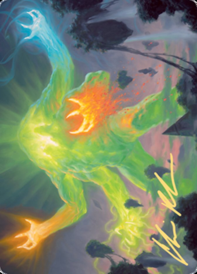 Omnath, Locus of Creation Art Card (Gold-Stamped Signature) [Zendikar Rising Art Series] | Devastation Store