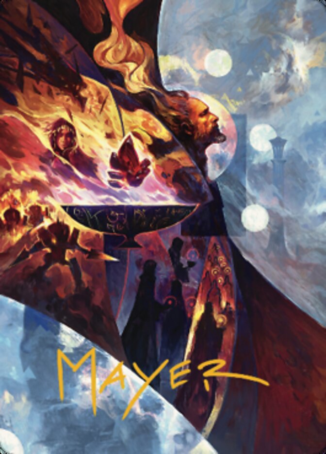 Urza's Command Art Card (Gold-Stamped Signature) [The Brothers' War Art Series] | Devastation Store