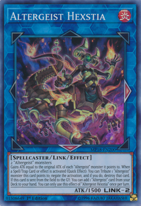 Altergeist Hexstia [MP18-EN200] Super Rare | Devastation Store