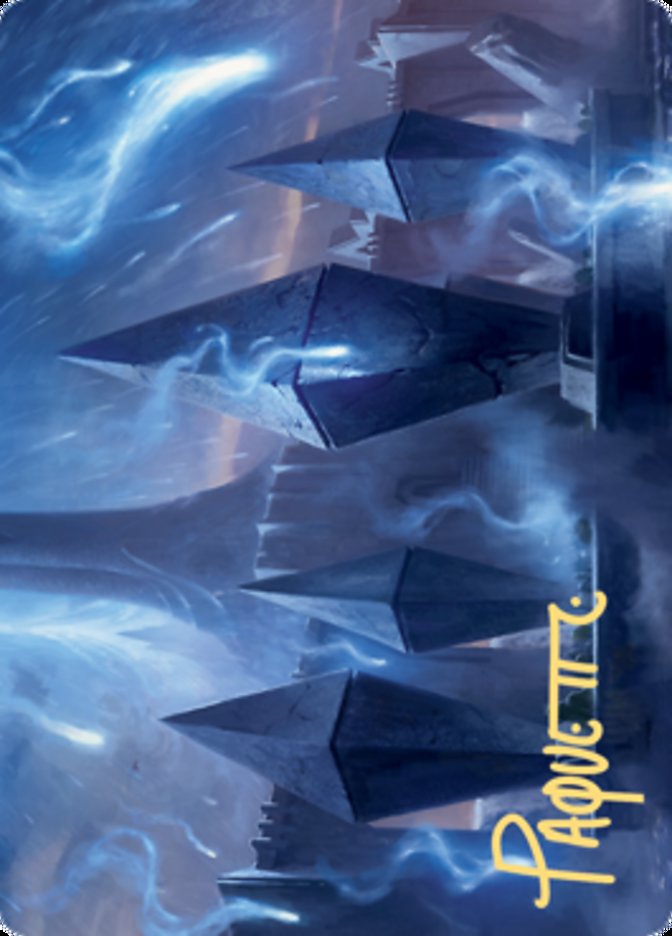 Sea Gate Restoration Art Card (Gold-Stamped Signature) [Zendikar Rising Art Series] | Devastation Store