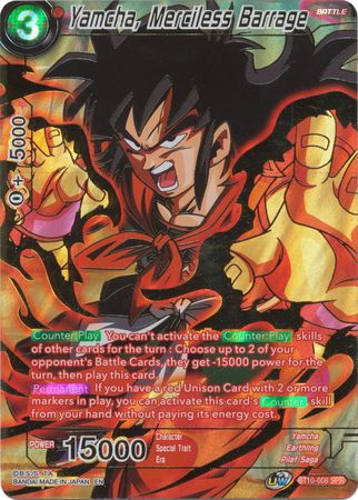 Yamcha, Merciless Barrage (SPR) [BT10-008] | Devastation Store