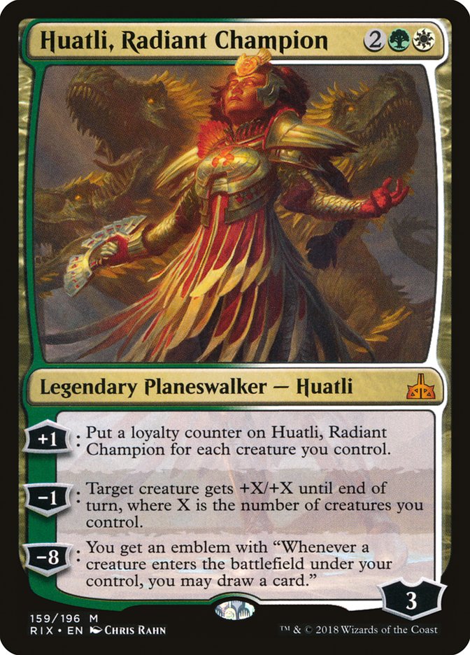 Huatli, Radiant Champion [Rivals of Ixalan] - Devastation Store | Devastation Store