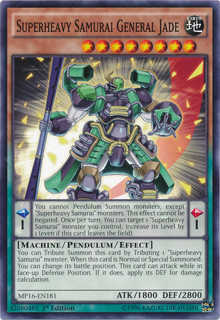 Superheavy Samurai General Jade [MP16-EN181] Common | Devastation Store