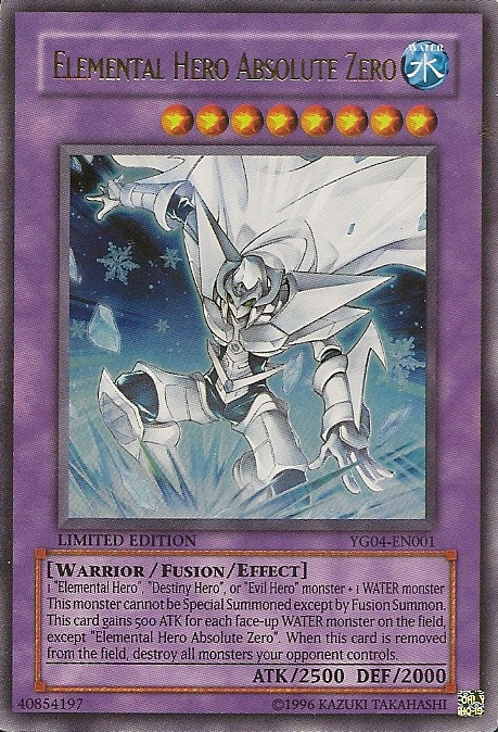 Elemental Hero Absolute Zero [YG04-EN001] Ultra Rare | Devastation Store