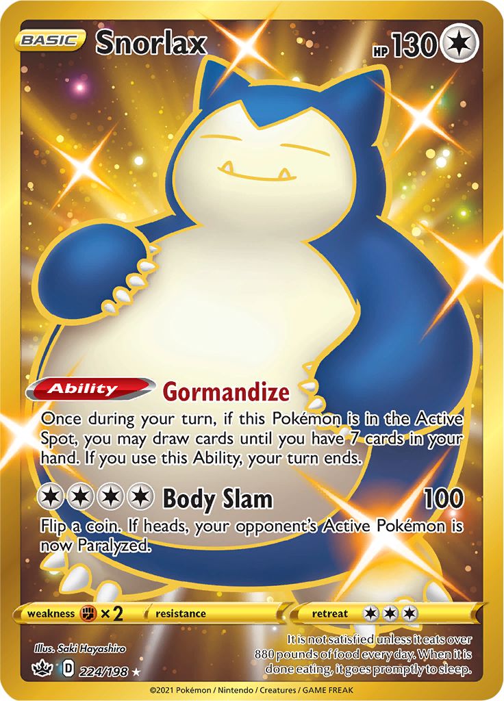 Snorlax (224/198) [Sword & Shield: Chilling Reign] | Devastation Store