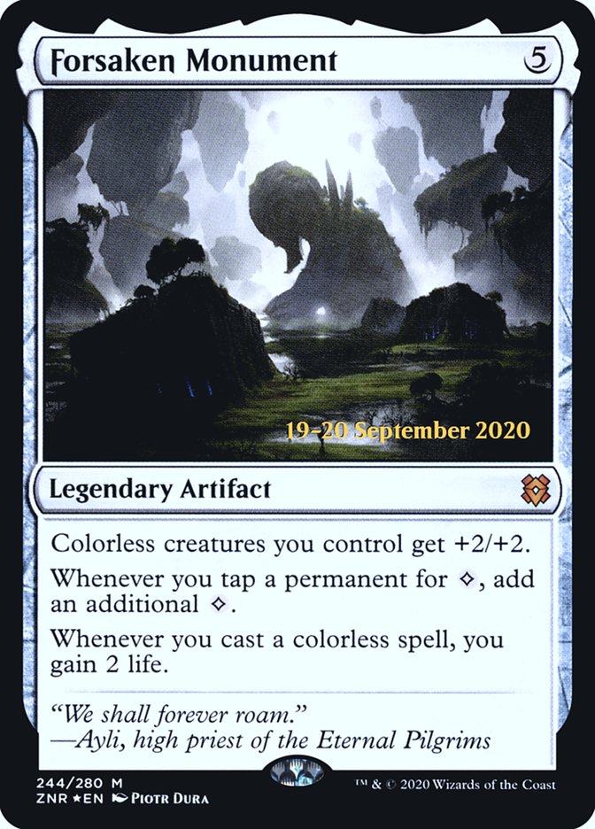 Forsaken Monument [Zendikar Rising Prerelease Promos] | Devastation Store