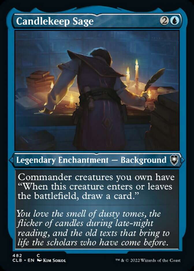 Candlekeep Sage (Foil Etched) [Commander Legends: Battle for Baldur's Gate] | Devastation Store