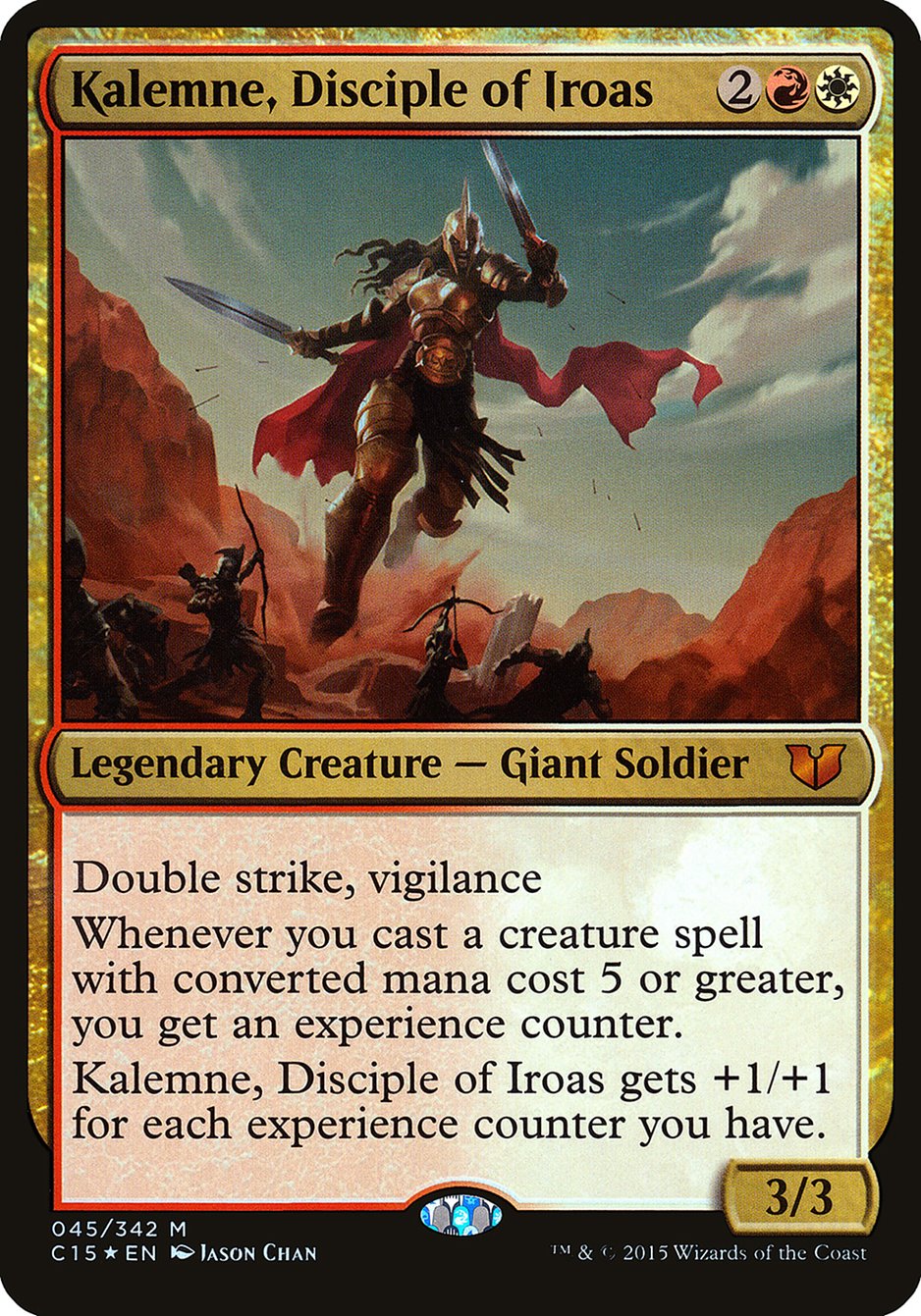 Kalemne, Disciple of Iroas (Oversized) [Commander 2015 Oversized] | Devastation Store