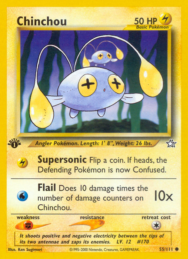 Chinchou (55/111) [Neo Genesis 1st Edition] | Devastation Store