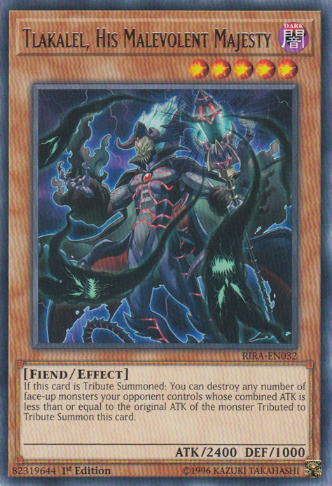 Tlakalel, His Malevolent Majesty [RIRA-EN032] Rare | Devastation Store