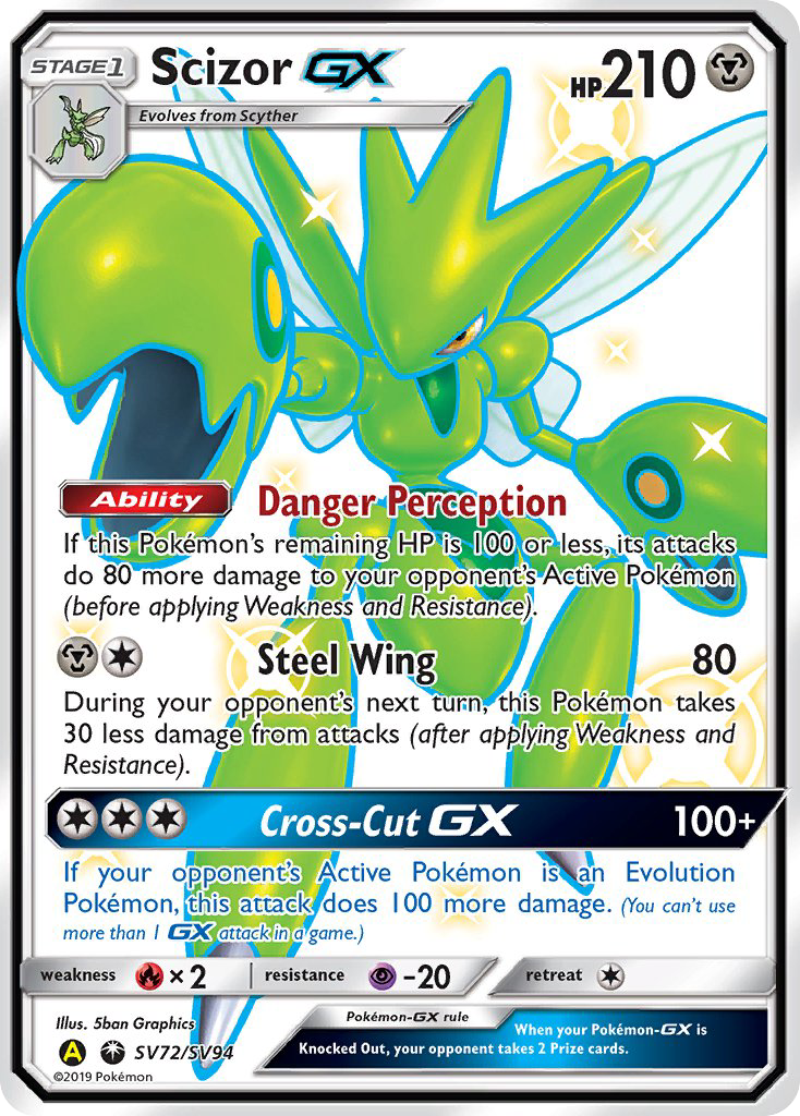 Scizor GX (SV72/SV94) [Sun & Moon: Hidden Fates - Shiny Vault] | Devastation Store