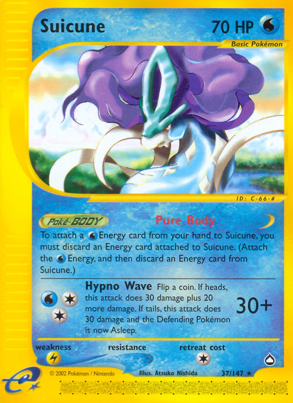 Suicune (37/147) [Aquapolis] | Devastation Store