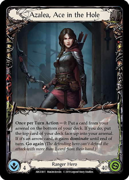 Azalea, Ace in the Hole // Death Dealer [ARC038 // ARC040] (Arcane Rising)  1st Edition Normal | Devastation Store