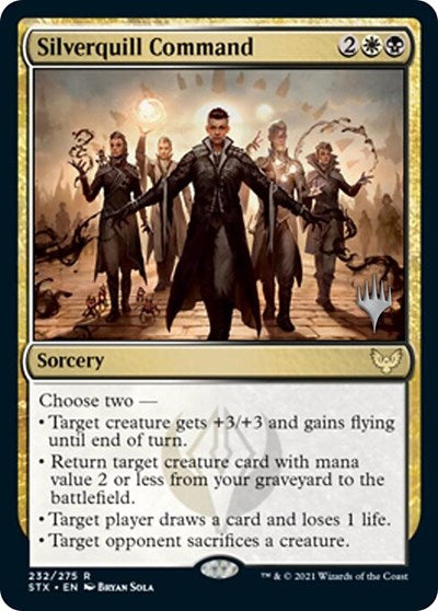Silverquill Command (Promo Pack) [Strixhaven: School of Mages Promos] | Devastation Store
