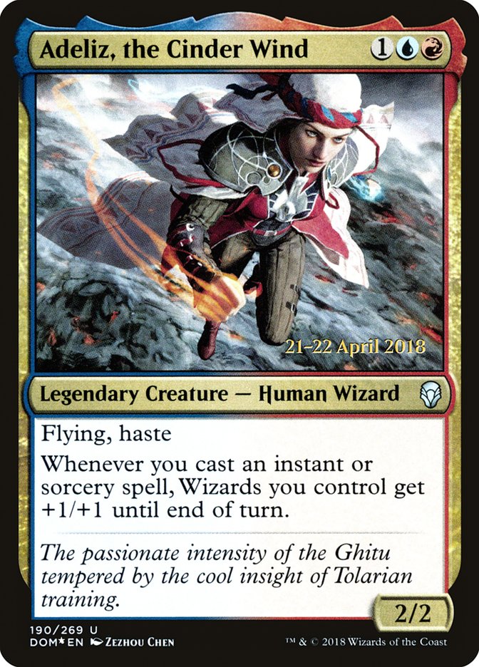 Adeliz, the Cinder Wind  [Dominaria Prerelease Promos] - Devastation Store | Devastation Store
