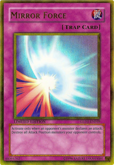Mirror Force [GLD1-EN039] Gold Rare | Devastation Store