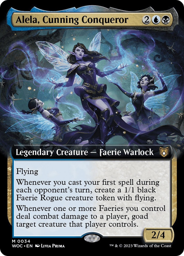 Alela, Cunning Conqueror (Extended Art) [Wilds of Eldraine Commander] | Devastation Store