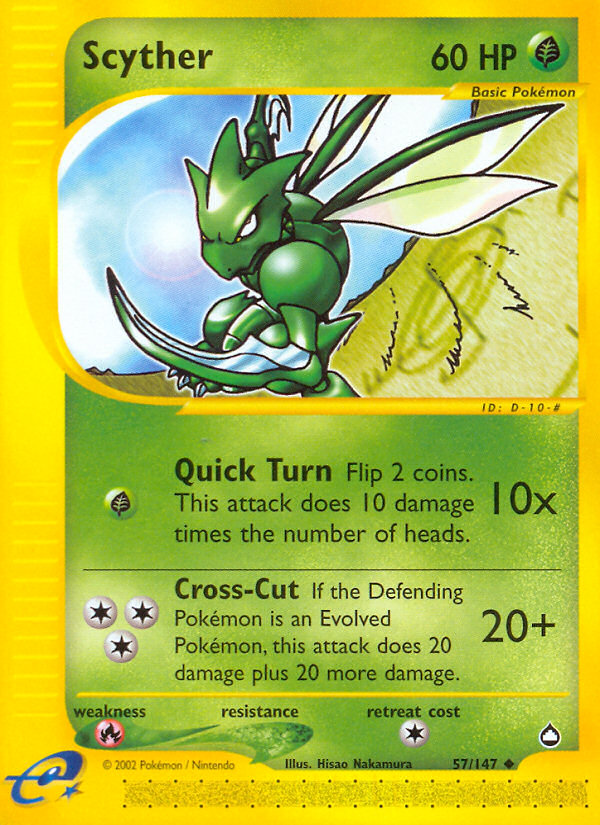 Scyther (57/147) [Aquapolis] | Devastation Store