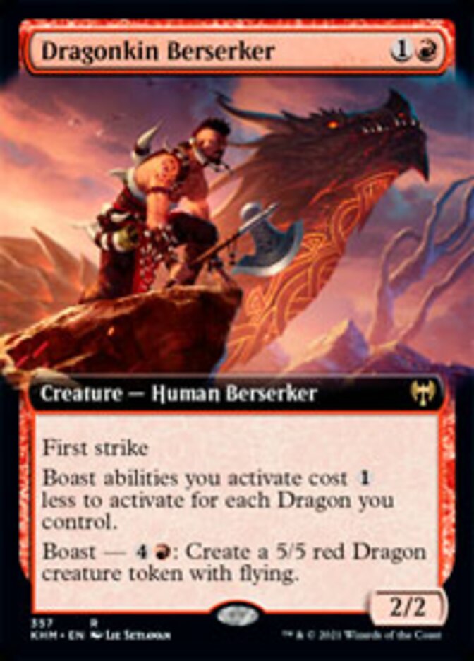 Dragonkin Berserker (Extended Art) [Kaldheim] | Devastation Store