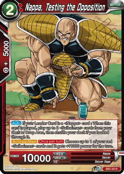 Nappa, Testing the Opposition (EB1-05) [Battle Evolution Booster] | Devastation Store