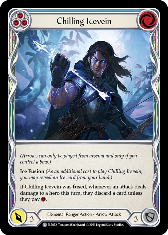 Chilling Icevein (Blue) [ELE052] (Tales of Aria)  1st Edition Normal | Devastation Store