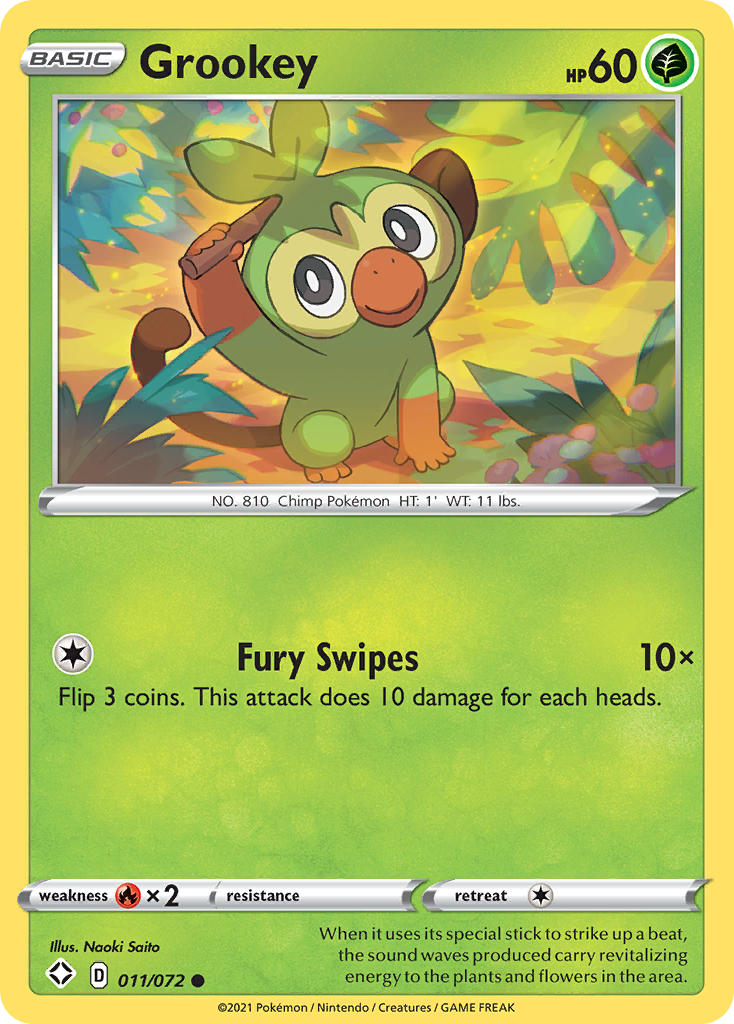 Grookey (011/072) [Sword & Shield: Shining Fates] | Devastation Store