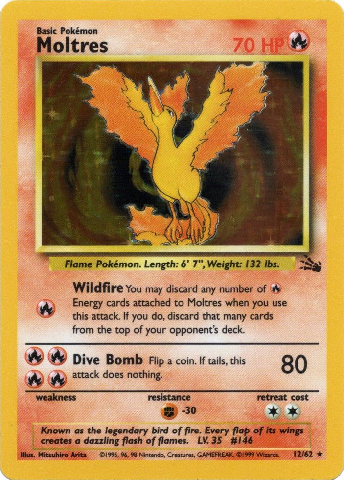 Moltres (12/62) [Fossil Unlimited] | Devastation Store