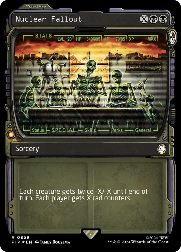 Nuclear Fallout (Showcase) (Surge Foil) [Fallout] | Devastation Store