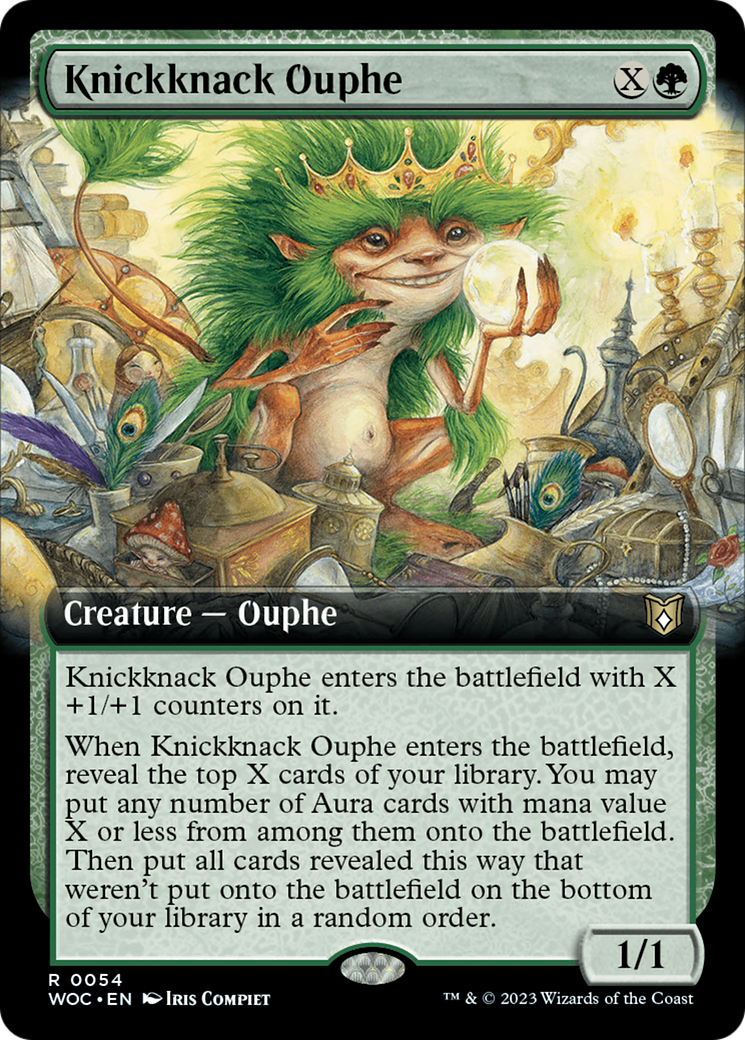 Knickknack Ouphe (Extended Art) [Wilds of Eldraine Commander] | Devastation Store