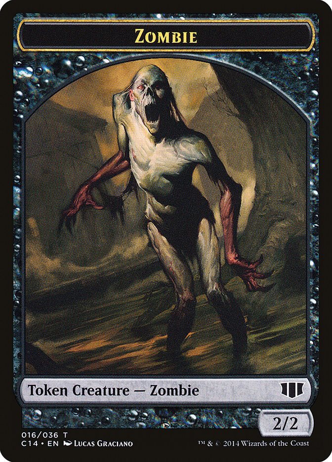 Demon (013/036) // Zombie (016/036) Double-sided Token [Commander 2014 Tokens] | Devastation Store