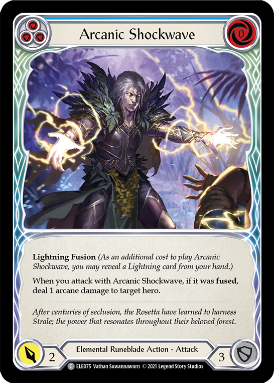 Arcanic Shockwave (Blue) [ELE075] (Tales of Aria)  1st Edition Normal | Devastation Store