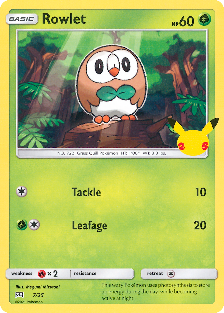 Rowlet (7/25) [McDonald's 25th Anniversary] | Devastation Store