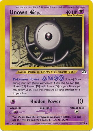 Unown [U] (51/75) [Neo Discovery Unlimited] | Devastation Store