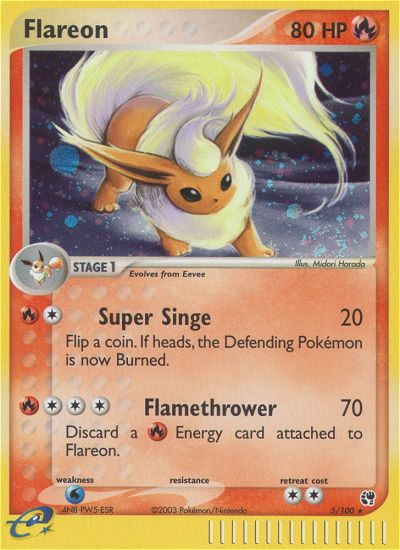 Flareon (5/100) [EX: Sandstorm] | Devastation Store