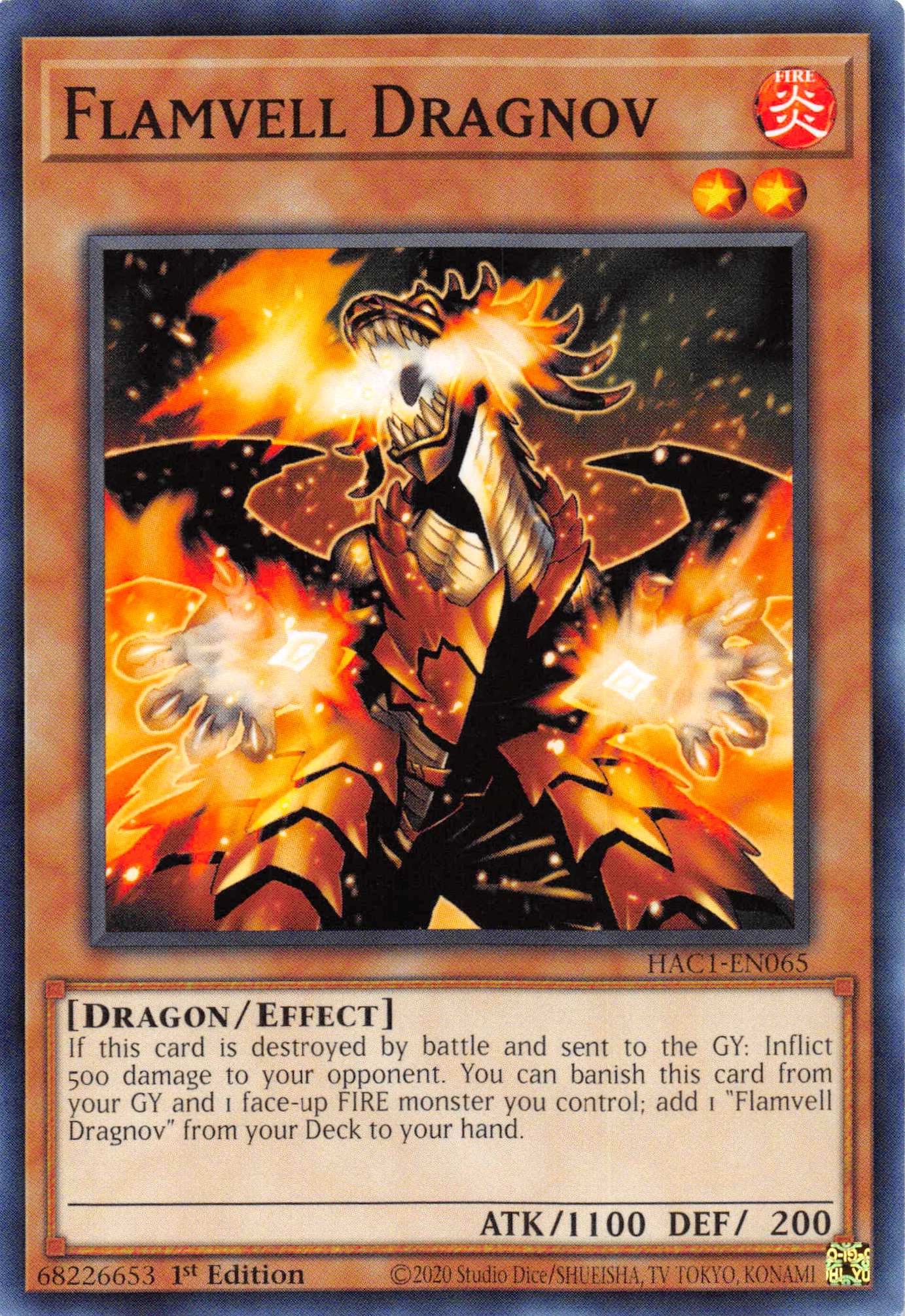 Flamvell Dragnov [HAC1-EN065] Common | Devastation Store