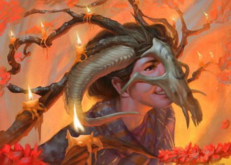 Hedgewitch's Mask Art Card [Innistrad: Midnight Hunt Art Series] | Devastation Store