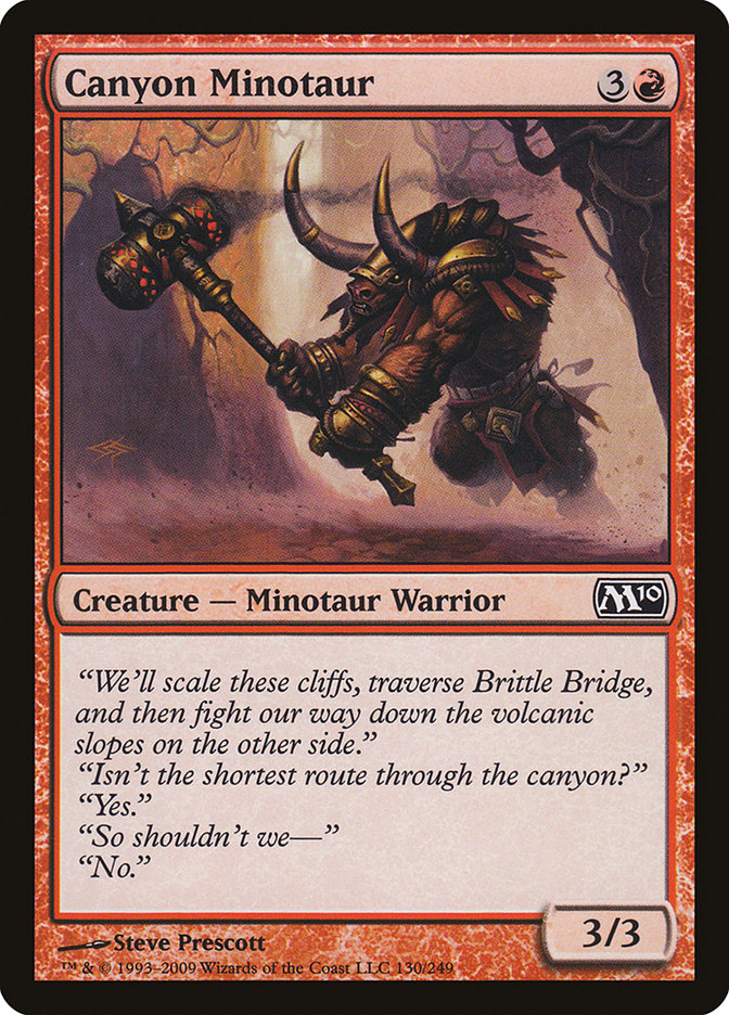 Canyon Minotaur [Magic 2010] | Devastation Store