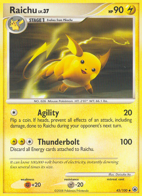 Raichu (45/100) [Diamond & Pearl: Majestic Dawn] | Devastation Store