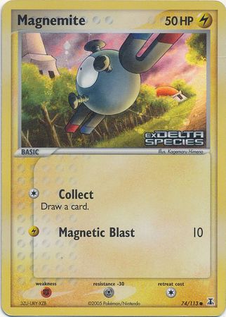 Magnemite (74/113) (Stamped) [EX: Delta Species] | Devastation Store