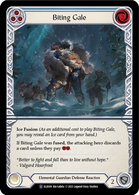 Biting Gale (Blue) [U-ELE009] Unlimited Normal | Devastation Store