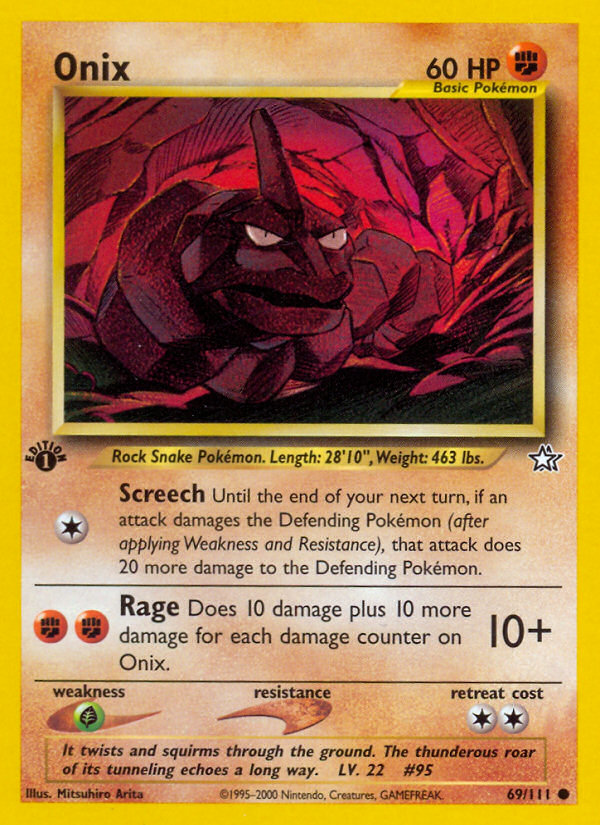 Onix (69/111) [Neo Genesis 1st Edition] | Devastation Store