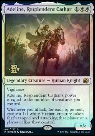 Adeline, Resplendent Cathar [Innistrad: Midnight Hunt Prerelease Promos] | Devastation Store