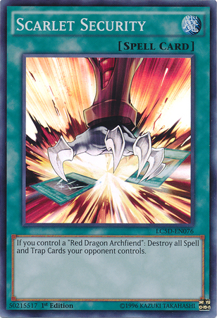 Scarlet Security [LC5D-EN076] Super Rare | Devastation Store