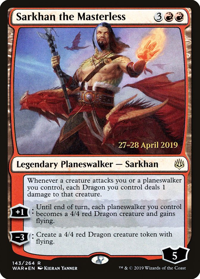 Sarkhan the Masterless  [War of the Spark Prerelease Promos] | Devastation Store