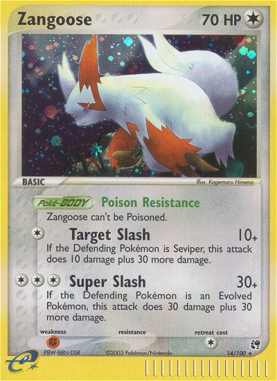 Zangoose (14/100) [EX: Sandstorm] | Devastation Store